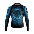 thumbnail image 1 of Raven Fightwear Men's Water Dragon Rash Guard MMA BJJ Black, 1 of 3