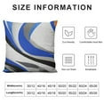 thumbnail image 5 of Nawypu Blue Black Grey Stripes Reversible Outdoor Throw Pillow Covers Geometric Pillow Covers Home Decor Set for Teens Geometry Abstract Art Square Cushion Covers Modern Striped Art, 5 of 5