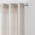 thumbnail image 2 of Modern Elements Hannah Modern 2-Piece Taupe Grid Light Filtering Curtain Set, 2 of 5