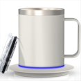 thumbnail image 1 of Self Heating Coffee Mug for Desk,Heated Cup with 10Hrs Auto Shut Off, USB Powered Mug Warmer Set, 1 of 7