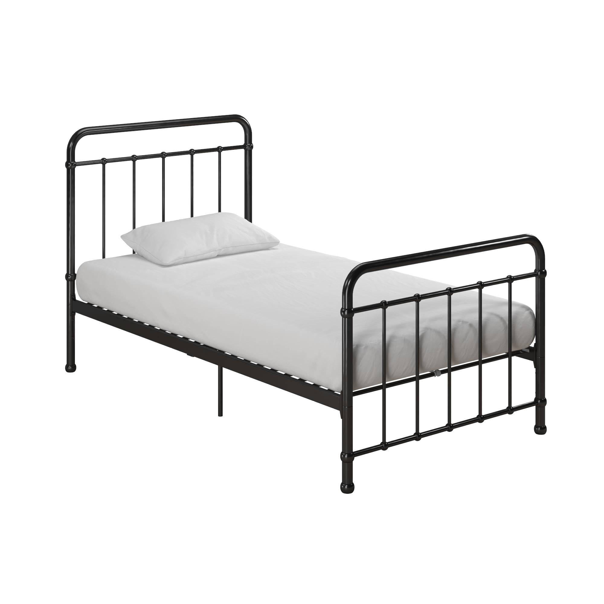Better Homes Gardens Kelsey Twin Metal Bed Black Walmart