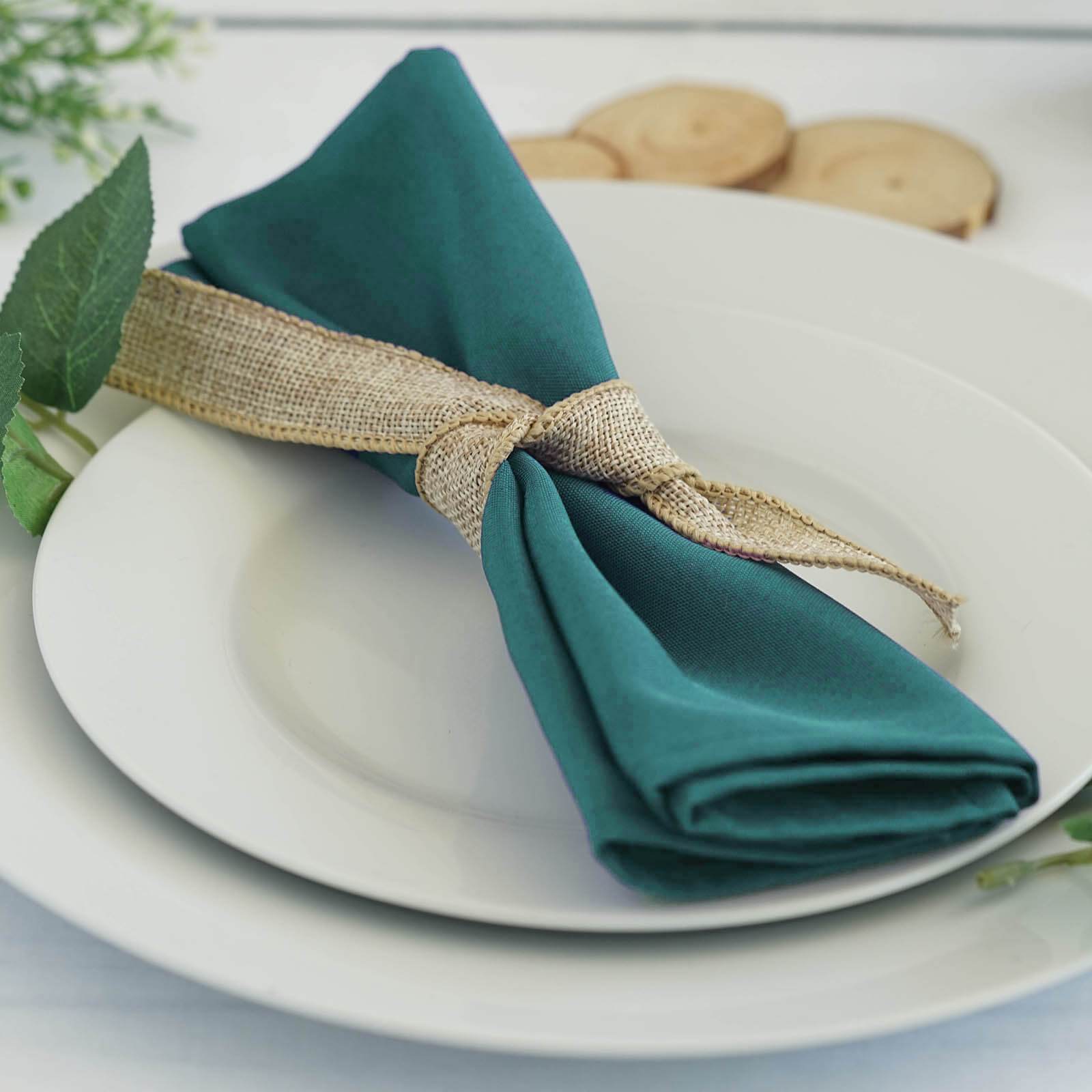 Efavormart Wholesale 25 Premium 20" x 20" Washable Polyester Napkins