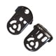 thumbnail image 2 of Toystoory 2 piezas de repuesto para reposapiés de bicicleta, reposapiés plegable de acero, pedales, accesorios, actualización modificada Ciclismo Negro Toystoory OD029733-01, 2 of 6