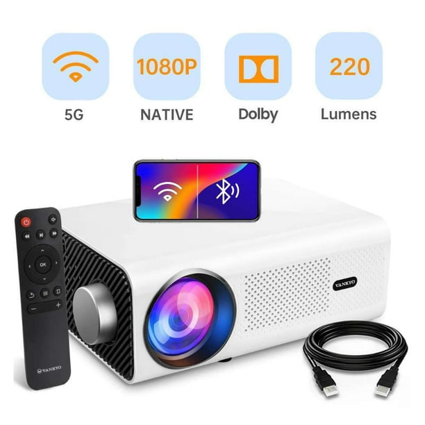 Proyector VANKYO Leisure 495W Full HD WiFi Bluetooth-Cine en casa, compatible con TV stick, PS5,Smatphone.