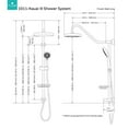 thumbnail image 2 of Pulse ShowerSpas Kauai III Shower Head Handheld Rain Fall Spa System, Chrome, 2 of 6