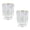 Clear Tumblers, variant on Sungmor Vintage Embossed Drinking Glasses Set of 2 - Clear Rainbow Tumbler Glasses, 10 oz Decorative Cups for Cocktails, Water or Juice - Antique Baroque Style Glassware