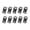 11 black, variant on 10pcs Black Buckle Clips For Securing Belt and Supplies for Home and School Settings Do It Yourself