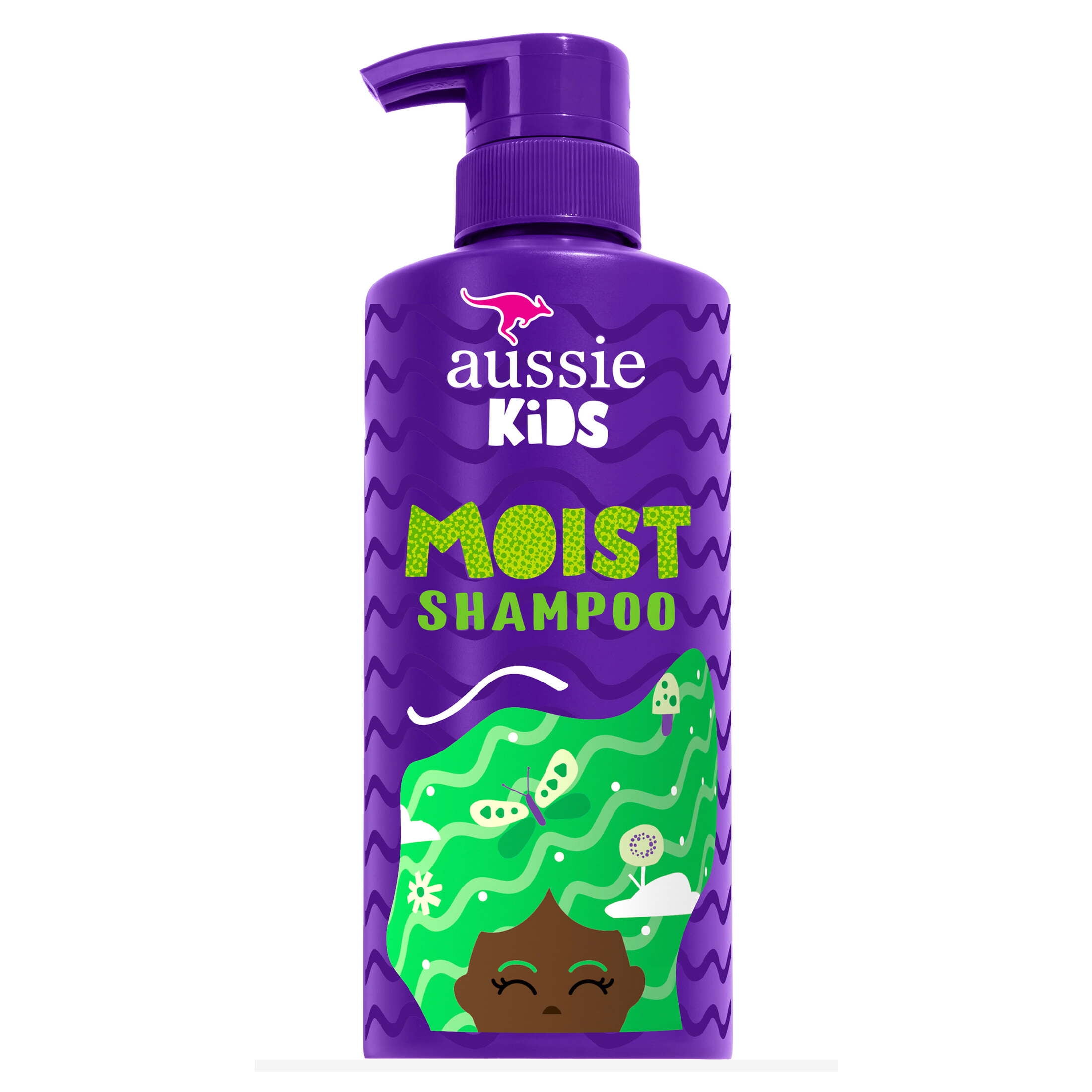 (4 pack) Aussie Kids Moist Sulfate Free Kids Shampoo, 16 fl oz