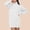 White, variant on Swuxness Women Long Sleeve Knit Sweater Dresses, Women Fall Dress, Women's Solid Color Lapel Loose Knit Large Size Sweater Short Dress Wine, XXXL