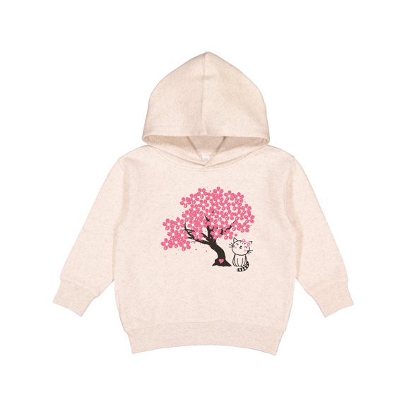 Inktastic Japanese Cherry Tree Kitty Cat Toddler Hoodie