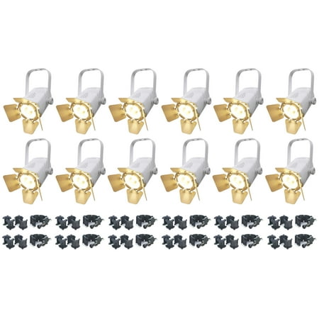 12 Chauvet DJ EVE TF-20 LED Par Wash Stage Theatre Fresnal Display Lights+Clamps
