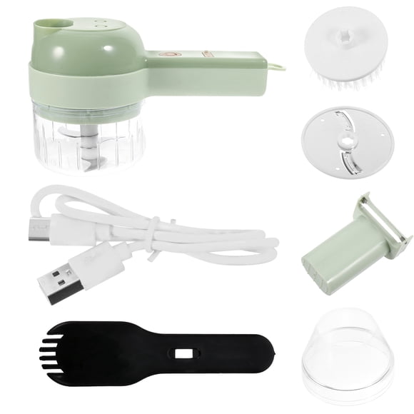 HEANUJJ 1Jgo Eléctrica De Verduras Y Ajo Portátil Con Batería C Para Hogar Y Negocios