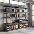 thumbnail image 4 of Costway 1 PCS 5-Tier Heavy-Duty Utility Shelf with Adjustable Wire Racks, 2000 lbs Capacity, 4 of 10