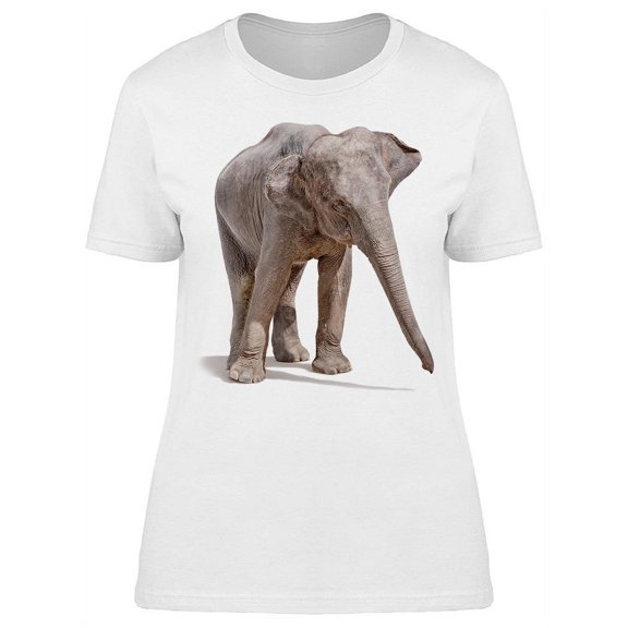 Playing Beautiful Large Elephant T-Shirt Women -Image by Shutterstock, Female Small