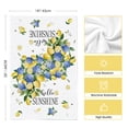 thumbnail image 3 of Sm:)e Hello Sunshine Lemon Hydrangea Summer Kitchen Dish Towels 18x26 Inch Set of 4, 3 of 7