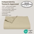 thumbnail image 3 of California Design Den Queen Flat Sheet Only - 400 Thread Count 100% Cotton Sateen, Soft and Breathable - Beige (Golden Tone), 3 of 9