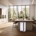 thumbnail image 2 of Soft-Close Step Trash Can – Stainless Steel Kitchen Garbage Bin with Removable Inner Bucket – Rectangular Pedal Design for Home, Office, Bedroom, Living Room, 50L, 44.8×34.1×61.2cm, 2 of 7