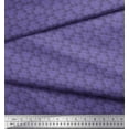 thumbnail image 2 of Soimoi Purple Rayon Fabric Scales Geometric Print Sewing Fabric Yard 56 Inch Wide, 2 of 3