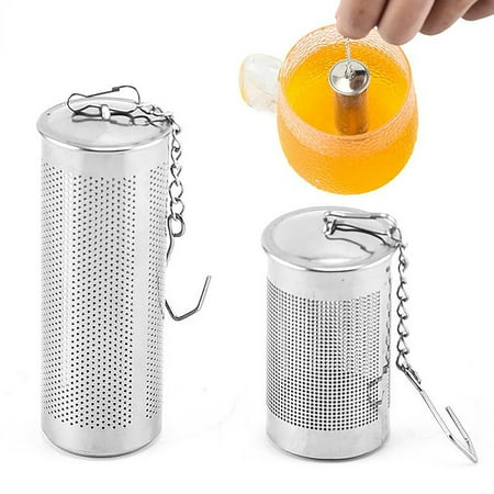 

Limei 1Pcs Tea Infuser with Chain Spill Resistant Even Drainage Stainless Steel Fine Mesh Tea Filter for Home Office (S)