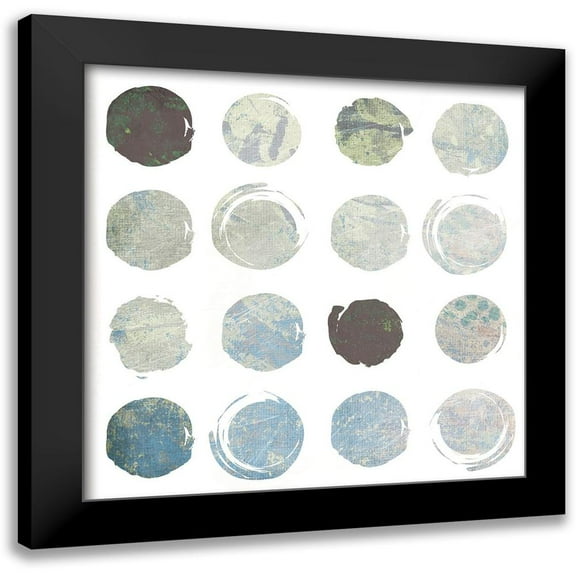 Grey, Jace 12x12 Black Modern Framed Museum Art Print Titled - Soft Dots