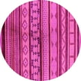 thumbnail image 1 of Ahgly Company Indoor Round Southwestern Pink Country Area Rugs, 4' Round, 1 of 4