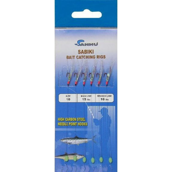 Sanhu Bait Rigs Red Hook #10, 10 packs