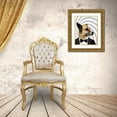 thumbnail image 3 of Fab Funky 26x32 Gold Ornate Wood Framed with Double Matting Museum Art Print Titled - Debonair James Bond Dog, 3 of 4