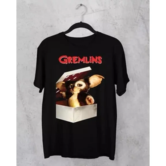 HOT Gremlins movie Gizmo T-shirt black Short Sleeve All Sizes