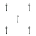 thumbnail image 1 of Justharion Platform Clock Lamps DIY Material Miniature Lamppost Station Building Layout Post Street Lights Home Decorations Toys Type6 5Set, 1 of 6