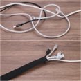 thumbnail image 6 of Uxcell 1 Count Braided Cable Sleeves, PET Heat Shrinkable Cord Protector Black 1 3/8 inch x 16ft, 6 of 6