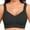 Black, variant on Teyfeniy Womens Jelly Bras Wireless Seamless Full Coverage Breathable Elastic Strap Solid Color Push Up Stretchy Comfy Bralettes Support Minimizer Bras