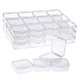 thumbnail image 1 of Caja de almacenamiento de 40 unidades de cuentas de plástico transparente, 1 of 6