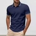 thumbnail image 2 of Afdoent Men's Polo Shirt Male Short Sleeve Solid Color Shirt Male Casual Polo Shirts Classic Comfortable, 2 of 9