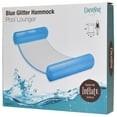 thumbnail image 2 of CocoNut Float: Blue Glitter Hammock Pool Lounger - 49" x 30" Inflatable Drifter, Exercise Saddle & Relaxation Chair, 2 of 9