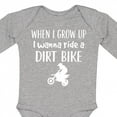 thumbnail image 4 of Inktastic Dirt Biking Motocross Future Dirt Biker Boys or Girls Long Sleeve Baby Bodysuit, 4 of 5