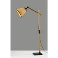 thumbnail image 3 of Adesso Walden 61" Adjustable Floor Lamp, Natural Wood with Black Metal Base, Paper shade, 3 of 6
