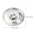 thumbnail image 7 of DINHEAROM 2Set Stainless Steel Pot Lids Replacement Round Shape Silver Color for Kitchen Utensil, 7 of 7