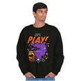 thumbnail image 4 of PACMAN Halloween Lets Play Ghosts Sweatshirt for Men or Women Brisco Brands S, 4 of 6
