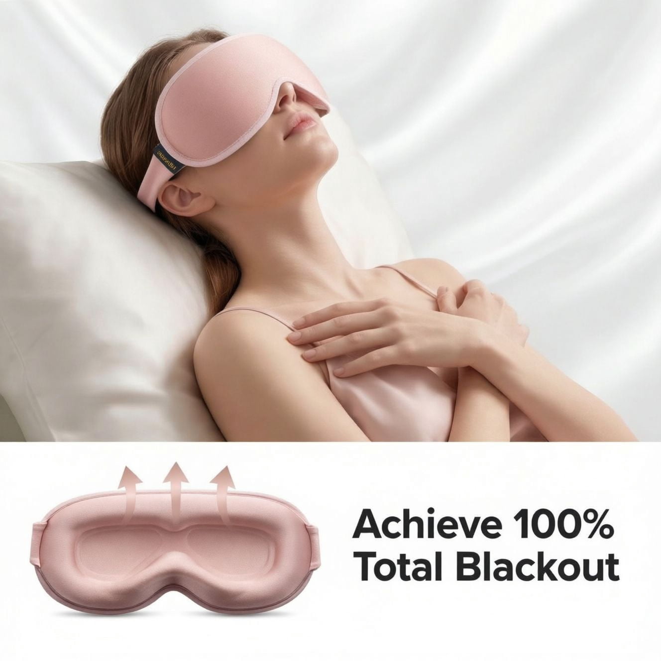 FACEMOON 2 Pack Adult Weighted Sleep Mask – Memory Foam Comfort | 99% Light Blocking Zero Pressure | Lash Extension Safe for Travel