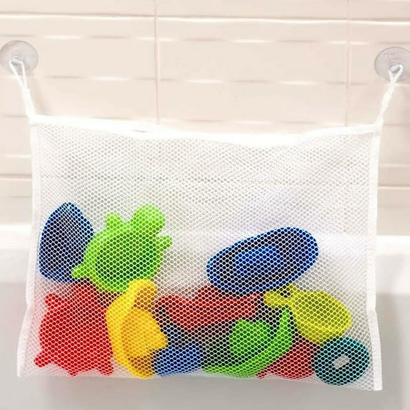 Miuline Large Kids Baby Bath Toy Tidy Organiser Mesh Net Storage Bag Holder Bathroom
