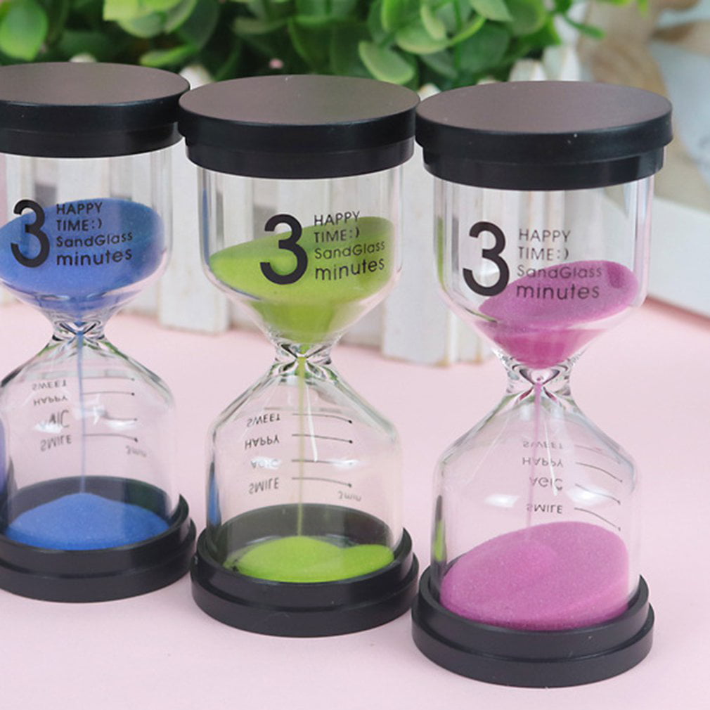 3 Minutes Sand Glass Timer Clock Hourglass Sandglass Table Ornament Decor 