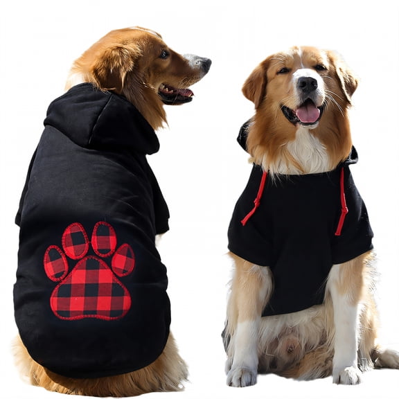 TELOLY Dog Clothes for Large Dogs,Thermal Retention Layer Dog Jacket,Keeps Pets Cozy Dog Coats for Small Dogs,Black2,XL