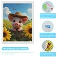 thumbnail image 3 of Diamond Art Kits for Adults, Piglet Wearing Hat With Sunflowers 5D Diamond Painting Kits for Adults Beginners, DIY Full Drill Diamond Painting, Gem Art and Crafts 12x16, 3 of 7