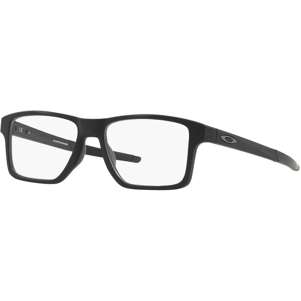 Oakley Mens Ox8143 Chamfer Square Eyeglass Frames Non Polarized