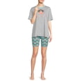 thumbnail image 2 of Paul Frank Women's T-Shirt and Bike Shorts, 2-Piece Sleep Set, 2 of 5