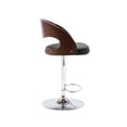 thumbnail image 5 of Porthos Home  Ezra Height Adjustable Bar Stool, PU Leather, Chrome Base Black, 5 of 5