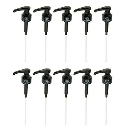 

10 Pack Coffee Dispenser Syrup Pump Black Liquid Dispenser for Monin Syrup Snow Cones Flavorings & More 10ML