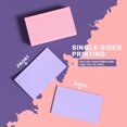 thumbnail image 3 of 4 Pack Colored Index Cards,3x5 Inch Single Sided Line Memo Notes,4 Colors 200 Count Ruled Flash Cards,200g Thick Memory Cards,for Office Home Taking Notes By Scheam, 3 of 7