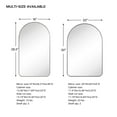 TEHOME Brushed Nickel Arched Recessed Bathroom Medicine Cabinet With tehome-brushed-nickel-arched-recessed-bathroom-medicine-cabinet-with