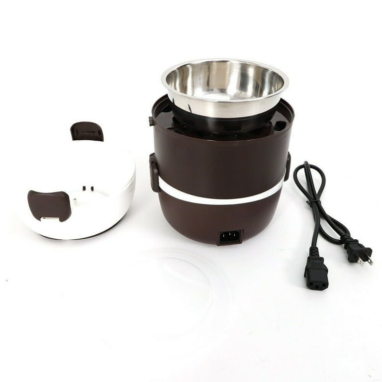 3-Layer Electric Lunch Box Steamer Pot Rice Cooker Stainless Steel Inner Pot  2L